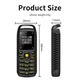 Міні телефон-гарнітура SERVO B25, 2 SIM-картки, 2G, Bluetooth, TF, 68x28x13мм, 380mAh, Red - изображение 4