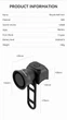 Велосипедний електронний гудок BENGGUO BG-3509, 120DB, IP4, ABS, 2xCR2032, Black - зображення 2