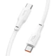 Кабель HOCO X93 Type-C to Type-C 100W, 2m, TPE, TPE connectors, White - зображення 1