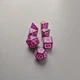 Набор кубиков, 7 шт., кости кубики для DND, TTRPG, полиэдрические кости для настольных и ролевых игр D&D, фиолетовый - изображение 2