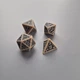 Набор кубиков, 7 шт., кости кубики для DND, TTRPG, полиэдрические кости для настольных и ролевых игр D&D, цвет слоновой кости - изображение 7