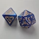 Набор кубиков, 7 шт., кости кубики для DND, TTRPG, полиэдрические кости для настольных и ролевых игр D&D, синий - изображение 6