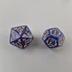 Набор кубиков, 7 шт., кости кубики для DND, TTRPG, полиэдрические кости для настольных и ролевых игр D&D, синий - изображение 7