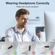 Навушники, New Bee B41 Black Bluetooth бездротові In-Ear ANC CVC8.0 22 год музика 24 год розмов 60 днів стендбай легкі 12 г - зображення 3