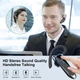 Навушники, New Bee B41 Black Bluetooth бездротові In-Ear ANC CVC8.0 22 год музика 24 год розмов 60 днів стендбай легкі 12 г - зображення 5