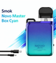 Многоразовая pod система Smok Novo Master Box Cyan многоразовая электронная сигарета Смок Ново 1000 мАч до 30 Вт LED-индикатор магнитное соединение 2 мл голубой цвет - изображение 1