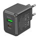Сетевое зарядное устройство HOCO CS14A Ocean PD20W+QC3.0 charger Black (6942007603898) - изображение 5
