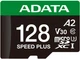 Karta pamięci microSD Adata Speed Plus 128GB z adapterem SD (UD128GUI3V30A2SP-RA1) - obraz 1