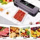 Вакууматор для продуктів Vacuum Sealer з LED-дисплеєм, вбудованим різаком та 10 пакетами для вакуумного пакування - зображення 10