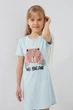 Нічна сорочка для дівчинки Mini Moon 0870 110 см Блакитний shop (2000991029446) - зображення 1