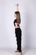 Топ з бахромою для бальних танців Nova Dance Black розмір 150 (00541-150) - изображение 2