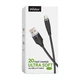 Кабель USB WALKER C735 Lightning 2м black - зображення 2