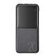Повербанк XO ZSZPR 20000 mAh Black портативный внешний аккумулятор Power Bank с LED индикатором, 2x USB-A, USB-C и microUSB, Smart IC, Li-Pol батарея для смартфона планшета, чёрный - изображение 1