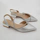 Босоножки женские Moloshoes 39 24,5 см серебристые 336 - изображение 5