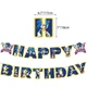 Гірлянда Паперова Розтяжка Happy Birthday Сонік Sonic - зображення 2