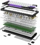 Клавіатура HATOR Hellyberry HK60 Mechanical Linear USB White/Violet - зображення 6