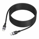 Зарядний кабель Hoco X109 Silicone Type-C to Type-C 60W 3m Black - зображення 4