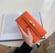 Жіночий гаманець Hermes Kelly помаранчевий - изображение 2