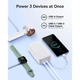 Павербанк Baseus 30000 mAh 22.5W EnerFill FC51 Bipow 2 Pro Зовнішній акумулятор PowerBank з швидкою зарядкою QC3.0+PD3.0 та Type-C кабелем (E0028101) White - зображення 6