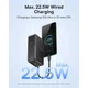 Павербанк Baseus 30000 mAh 22.5W EnerFill FC51 Bipow 2 Pro Зовнішній акумулятор PowerBank з швидкою зарядкою QC3.0+PD3.0 та Type-C кабелем (E0028100) Black - зображення 7