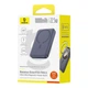 Павербанк з бездротовою зарядкою Qi 15W Baseus 10000mAh 22.5W EnerFill FM11 Ultra-Mini Magnetic 2в1 QC3.0+PD3.0 (E0026602) Grey - изображение 4