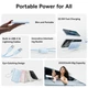 Павербанк Baseus 20000 mAh 22.5W EnerFill FC11 Dual-Cable PowerBank із швидкою зарядкою QC3.0+PD3.0 та iP 20W+Type-C 22.5W кабелем (E0027S06) Blue - зображення 6