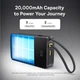 Павербанк Baseus 20000 mAh 22.5W EnerFill FC51 Bipow 2 Pro Зовнішній акумулятор PowerBank з швидкою зарядкою QC3.0+PD3.0 та Type-C кабелем (E0027701) Black - зображення 10