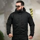 Чоловіча Куртка Поліція Rip-Stop з капюшоном 3XL чорна - изображение 1