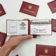 Сувенірне жартівливе посвідчення Тигриці в м'якому бордовому бланку креативний подарунок для подруги - зображення 1