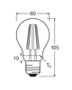 Світлодіодна лампочка Osram 4058075245907 LED E27 DIM 1x11W 2700K 1521Lm IP20 - изображение 5