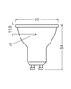 Світлодіодна лампочка з димером Osram 4099854457500 LED GU10 MR16 DIM 1x3.7W 4000K 350Lm IP20 - изображение 4