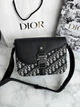 Сумка жіноча Christian Dior чорно-біла (018) - зображення 2