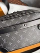 Чоловіча сумка месенджер Louis Vuitton Alpha чорний з білим(023) - зображення 4