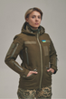 Зимняя утепленная женская FS куртка-трансформер Soft Shell 2в1, хаки - изображение 2