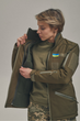 Зимняя утепленная женская FS куртка-трансформер Soft Shell 2в1, хаки - изображение 7