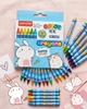 Крейда воскова, 24 кольори, в обгортці WEIBO (56005WB) blue - зображення 1