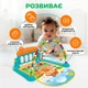 Детский развивающий игровой коврик с музыкальным пианино дугой подвесными игрушками погремушками для малыша младенца музыка игра - изображение 2