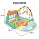 Детский развивающий игровой коврик с музыкальным пианино дугой подвесными игрушками погремушками для малыша младенца музыка игра - изображение 7