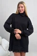Жіноча трикотажна міні сукня з коміром хомут Nenka 48 Чорний (nenka3607-SM) - изображение 3