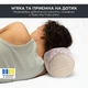 Подушка валик 15х40 см IDEIA Ортопедическая, для шеи, сна, отдыха и поездок, гипоаллергенная Беж (4820227288526) - изображение 8