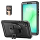 Протиударний чохол Shockprof Carbon з підставкою 360° для планшета Samsung Galaxy Tab A11 8.7" / Tab A9 8.7" (SM-X135, SM-X130, SM-X115, SM-X110) - зображення 1