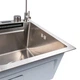 Мойка кухонная Platinum Handmade 7545 Waterfall Декор, з одноважільним змішувачем, цифровим дисплеєм, висувним виливом та - зображення 6