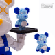 Конструктор 3д "Blue Chef Mouse" 47 см для дорослих і дітей збірний блоковий magic blocks інтер'єрний 3D конструктор мишка - зображення 4