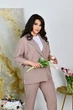 Женский костюм стильный песочный 52-54 р844.4301 - изображение 4