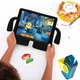 Противоударный детский чехол STR EVA для iPad Air 4 (10.9 дюймов) человечек с ручками Black - изображение 6