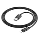 Кабель HOCO Lightning Gratified charging data cable (packaged) X88 |1m, 2.4A| black - изображение 3