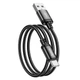 Кабель HOCO Type-C Wind charging data cable (packaged) X89 |1m, 3A| black - зображення 6