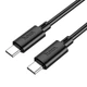 Кабель HOCO C to C Gratified charging data cable X88 |2m, 60W/3A| Black - зображення 2