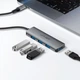 HUB адаптер ACEFAST USB-C 4-in-1 HUB J15 |0.15m, 5Gbps| Grey - зображення 5