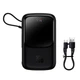 Повербанк BASEUS Qpow Pro Digital Display Fast Charge Power Bank (With Lightning Cable) 10000mAh, USB/Type-C/Lightning, 20W/5A, PD/QC, black - зображення 9